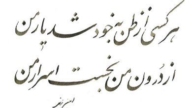 هر کسی از ظن خود شد یار من