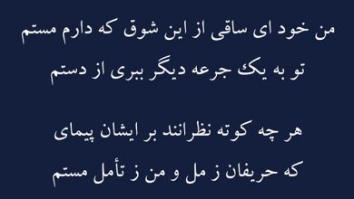 من خود ای ساقی از این شوق که دارم مستم