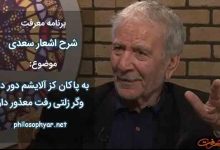 به پاکان کز آلایشم دور دار / وگر زلتی رفت معذور دار